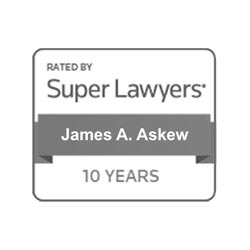 James Askew, Super Lawyers, 10 Year Badge